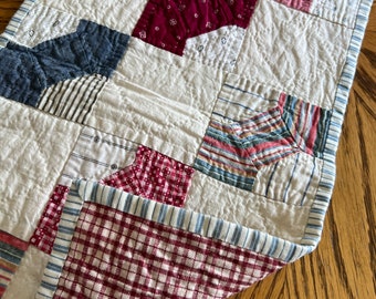 Bowtie Blocks with Shirting Fabric