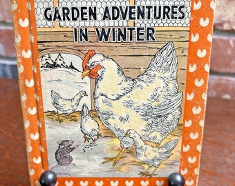 1936 Avventure in giardino d'inverno di Clara Ingram Judson, libro con copertina rigida