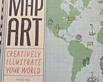 Libro de arte "Crea tu mapa": Ilustra tu mundo de forma creativa, por Nate Padavick