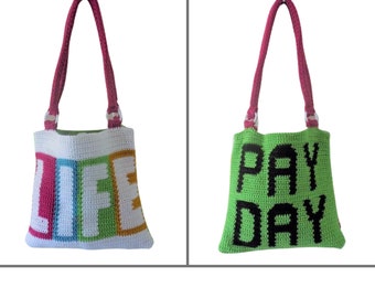 Classic Board Games Life Tote Crochet Pattern