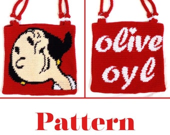 Olive Oyl Crochet Tote Pattern