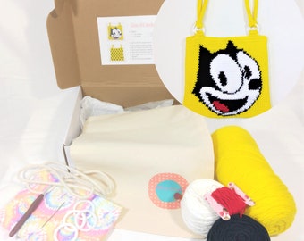 Felix the Cat Tote Crochet Kit