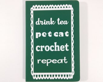 Tea, Cat, Crochet, Repeat Bullet Journal