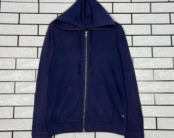 Vintage AGNES B. HOMME Zipper Hoodie Sweatshirt Size Small Made in Japan #4105-C187