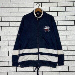 Vintage 90's ELLESSE Embroidered Small Logo Sweater Jacket Size Medium #4183-C191