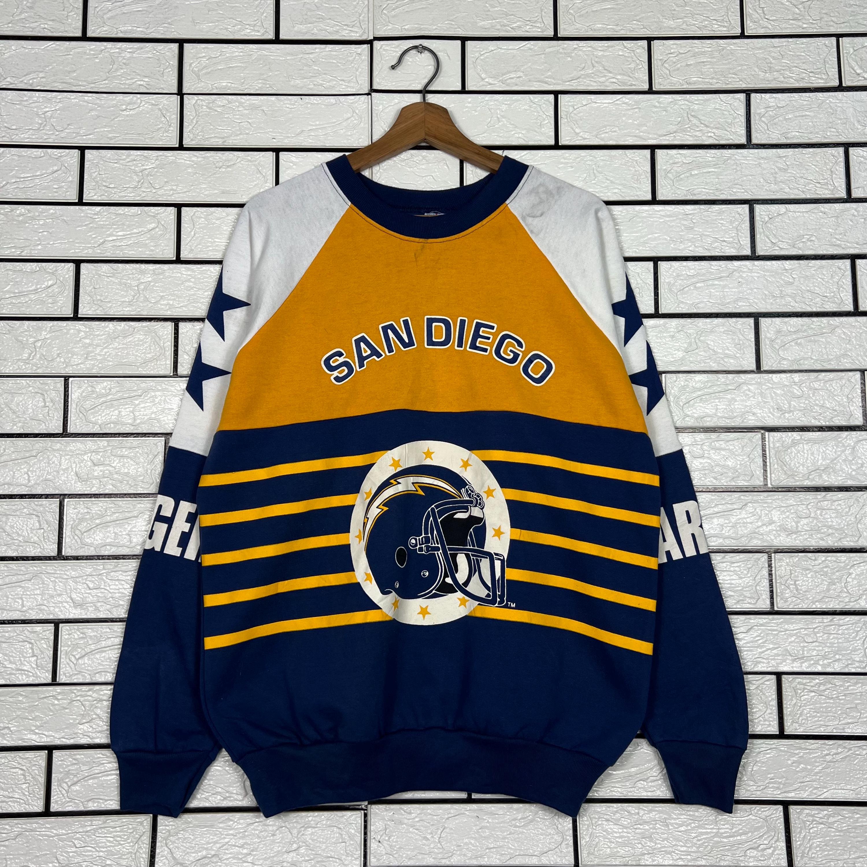 San Diego Chargers Crew Sweatshirt - Etsy