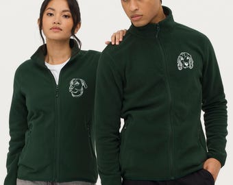 Custom Pet Portrait Fleece: Embroidered Heavyweight Personalised Fleece