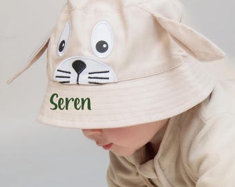 Kids Personalised Bucket Hat with ears