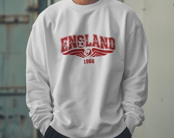 England Sweatshirt 1966, with optional Personalisation - World Cup 2026