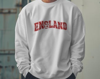 England Football Sweatshirt, with optional Personalisation - World Cup 2026