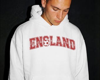 England Football Hoodie, with optional Personalisation - World Cup 2026
