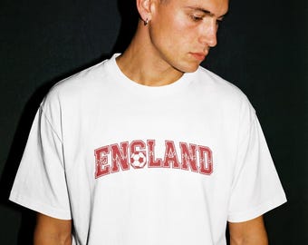 England Football T shirt, with optional Personalisation - World Cup 2026