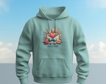 I love U Mum T Shirt, Sweatshirt or Hoodie - Mothers day Gift with Personalisation