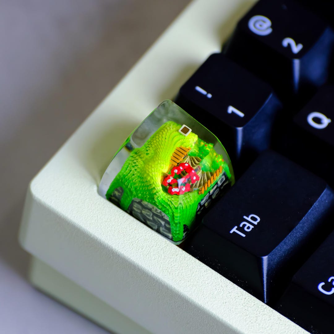 Ho.bbit House Artisan Keycap, Custom Escape Keycap 1u, Anime Style ...