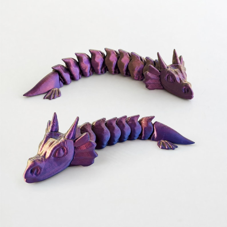 100+ Flexi Dragon STL Pack | Articulated 3D Print Dragons | Printable Fantasy Dragon Toys | STL & 3MF Files image 5