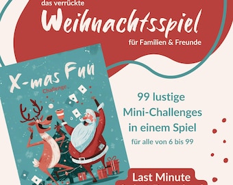 Juegos navideños para familias | Juegos navideños en alemán | Juegos divertidos para fiestas navideñas | Descargar PDF | Juegos navideños imprimibles