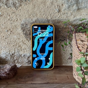 iPhone Wallpaper Abstract Swirls Digital Download - High Resolution