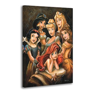 Anime Princess Gathering Darren Wilson Painting On Canvas Wall Art Poster Picture Print Living Room Walls Decor Home Posters