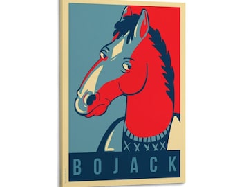 Póster de BoJack's Horseman, pintura en lienzo, arte de pared, impresión, decoración de paredes para sala de estar, pósteres para el hogar
