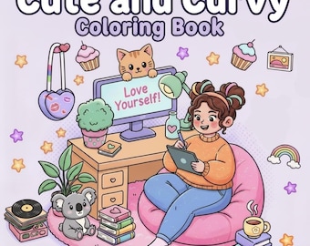 Curvy Women Coloring Pages – Body Positive Art (PDF & PNG)