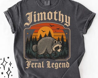 Jimothy Raccoon Png, Seattle Feral Legend, Funny Trash Panda Meme, Viral Wildlife Shirt, PNW Wildlife Sublimation Digital Download DTF Files