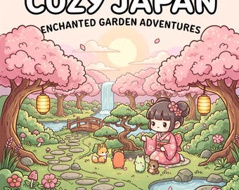 Cozy Japan Coloring Pages – Bold and Easy Bundle