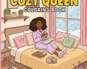 Cozy Queen Coloring Pages – Bold and Easy Relaxing Art