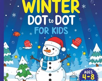 Winter Dot to Dot Pages – Connect the Dots Activity Bundle