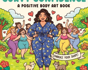 Curvy Confidence Coloring Pages – Body Positive Art Bundle