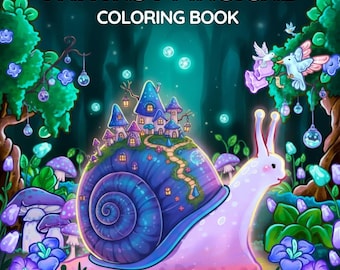 Fantasy Magical Coloring Book – Whimsical Fairy, Forest Animals, Enchanted Scenes (PDF Download)