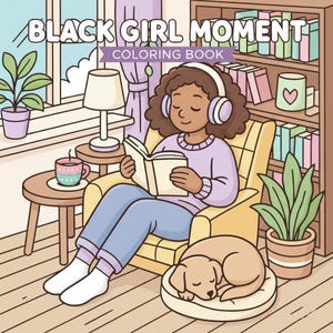 Black Girl Moments Coloring Pages – Empowering Art Bundle