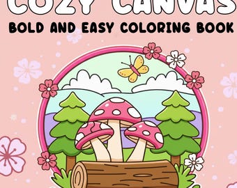 Dibujos para colorear de lienzos acogedores: arte acogedor fácil y atrevido