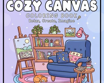 Dibujos para colorear de arte acogedor: arte estético atrevido y sencillo