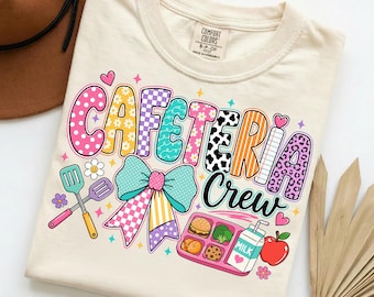 School Cafeteria Crew PNG, Lunch Lady Design, Cafeteria Staff, Cafeteria Team, Lunch Lady Crew, Back To School Sublimation Digital Download