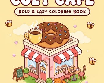 Cozy Cafe Coloring Pages – Coffee Shop Moments Bundle