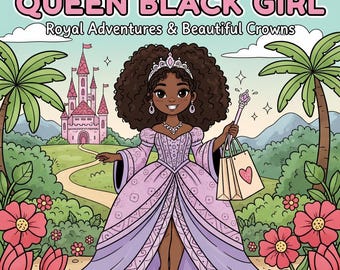 Dibujos para colorear de la Reina Negra: Paquete de Arte Empoderador