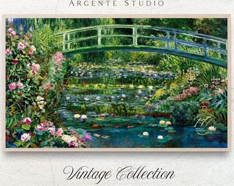 Vintage Cottagecore Garden Samsung Frame Tv Art | Spring Summer Landscape Oil Painting | Coquette Aesthetic Screensaver