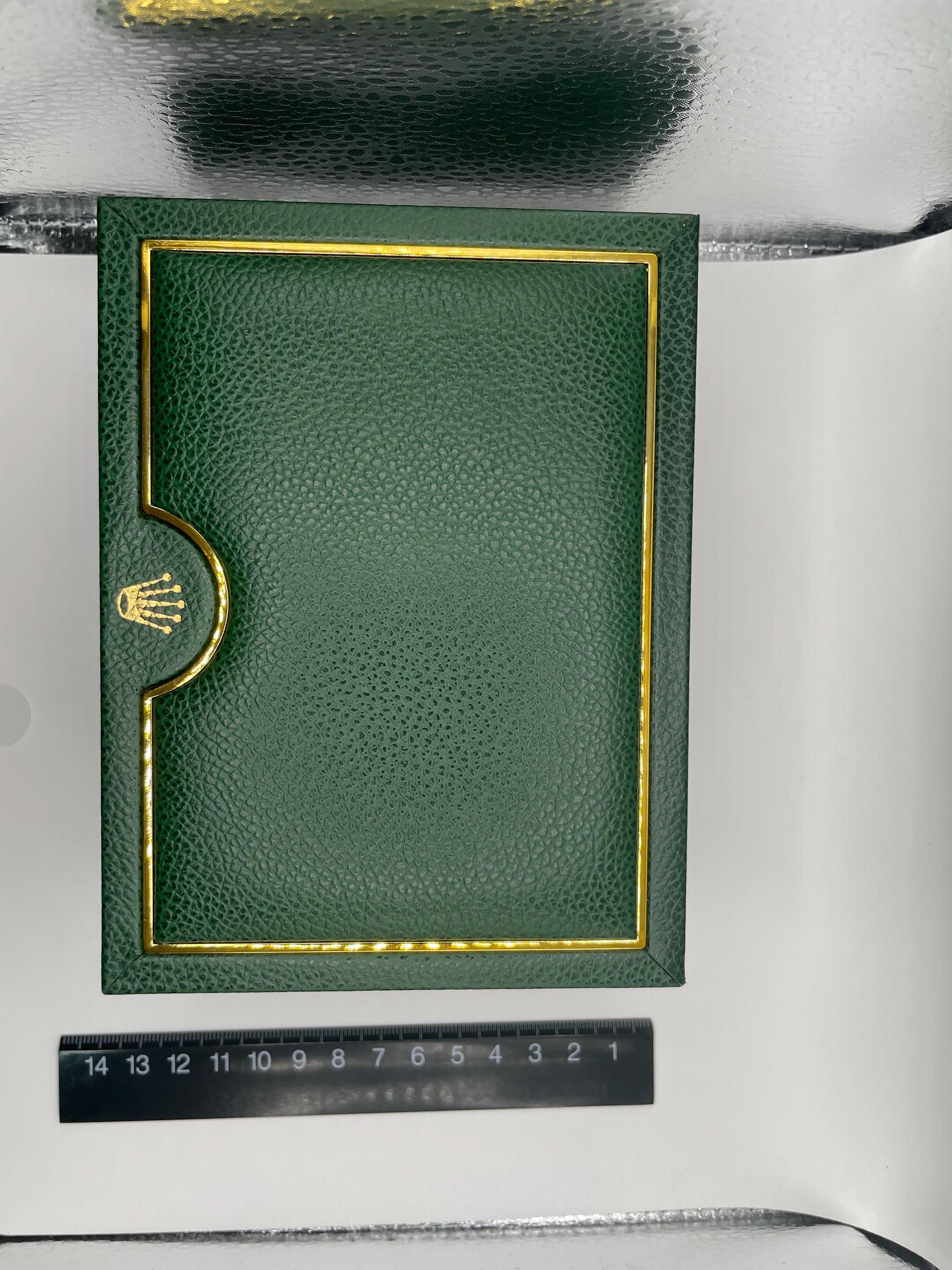 Vintage Rolex Watch Box Set Sports Model Ref.16613 Green Leather