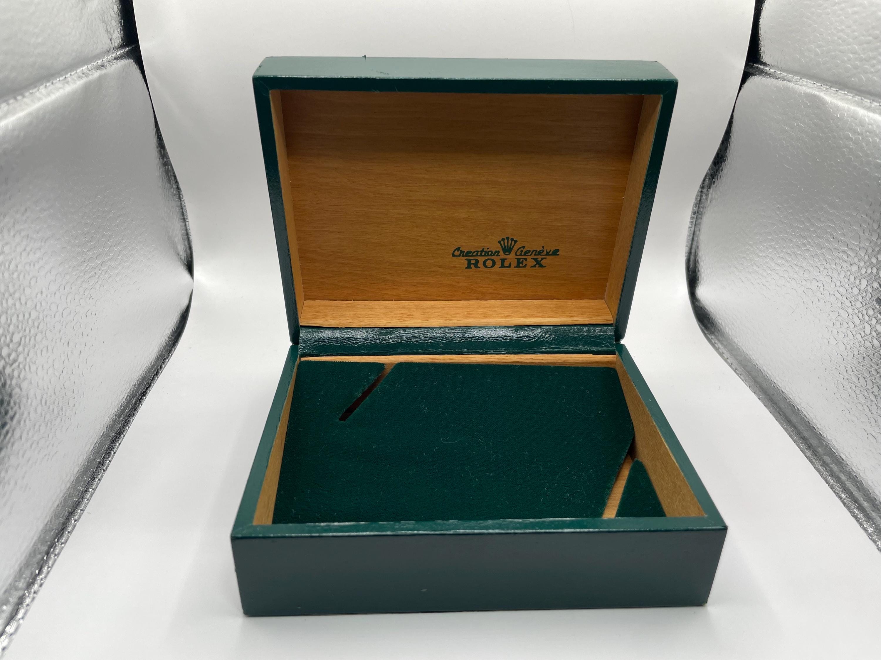 Vintage Rolex Green Box Set Inner Case Tag Seal Booklet 67.00.3