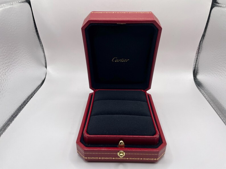 Wedding Rig Box Cartier Ring Double Wedding Band Box Red Jewelry Case With Outer Box ...