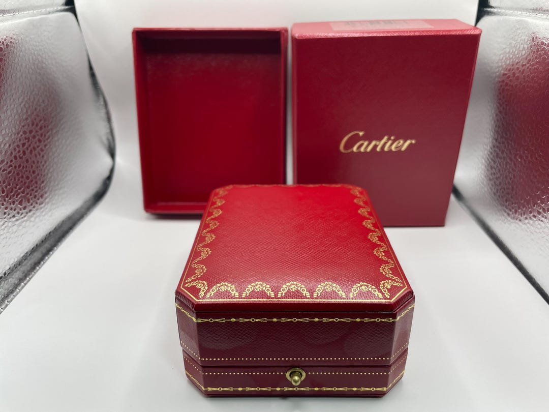 Vintage Cartier Red Double Ring Box With Outer Box - Etsy