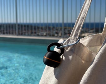Kettlebell Ring Holder – Gym Jewelry Case with Carabiner
