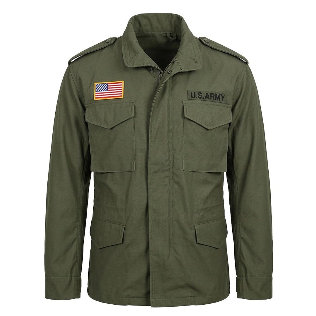 Men’s John Rambo First Blood Jacket, Sylvester Stallone M65 Military ...