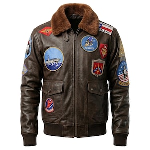 Top Gun Maverick Bomber Jacket, Tom Cruise Pilot Flying Aviator Jacket, Military Jacket with Embroidery Patches, Movie Inspired Cosplay