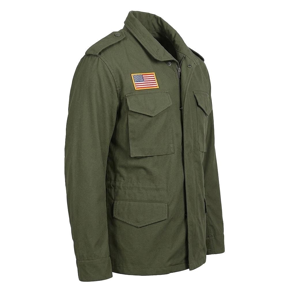 Men’s John Rambo First Blood Jacket, Sylvester Stallone M65 Military ...