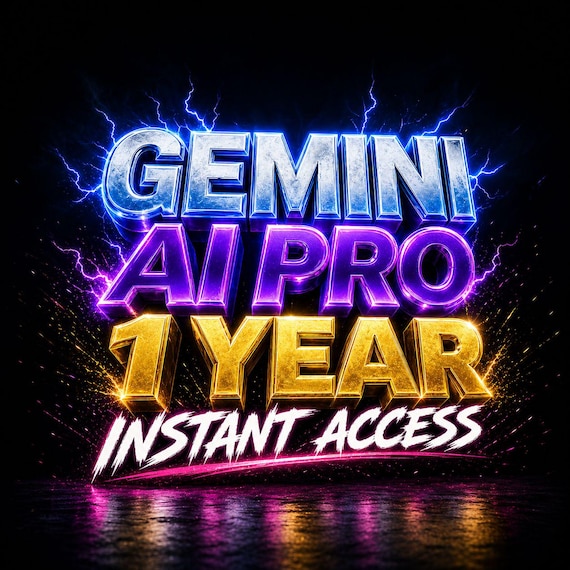 Gemini AI Pro: 1-Year Full Access (Instant Digital Delivery)