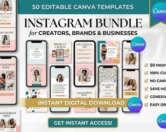 50 Editable Canva Template Links