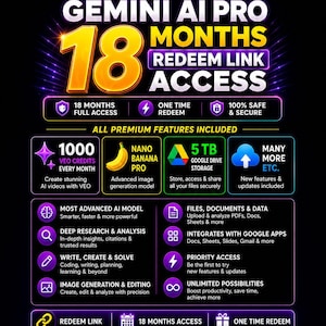 Gemini AI Pro – 18 miesięcy pełnego dostępu (link do realizacji)