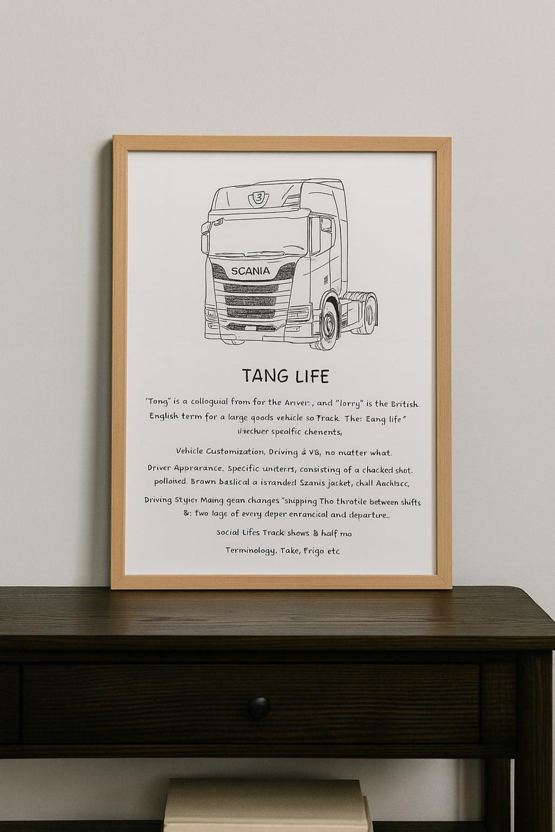 Tang Lorry Cab Tang Life - Northern Ireland Trucker Lorry Framed Print - Etsy