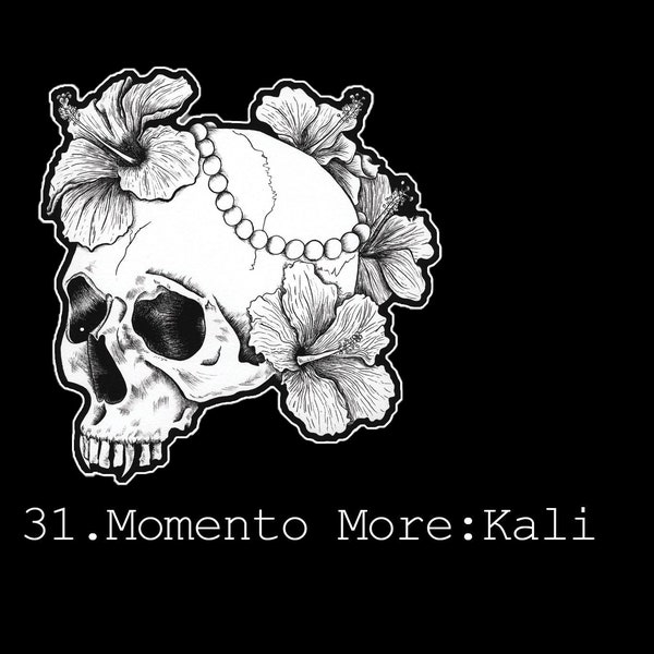 Momento Mori: Kali, Handmade Sticker 3" x 3"